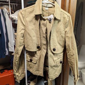 NWT Anthropologie Canvas belted Jacket